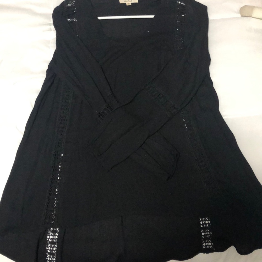 Black long sleeve top